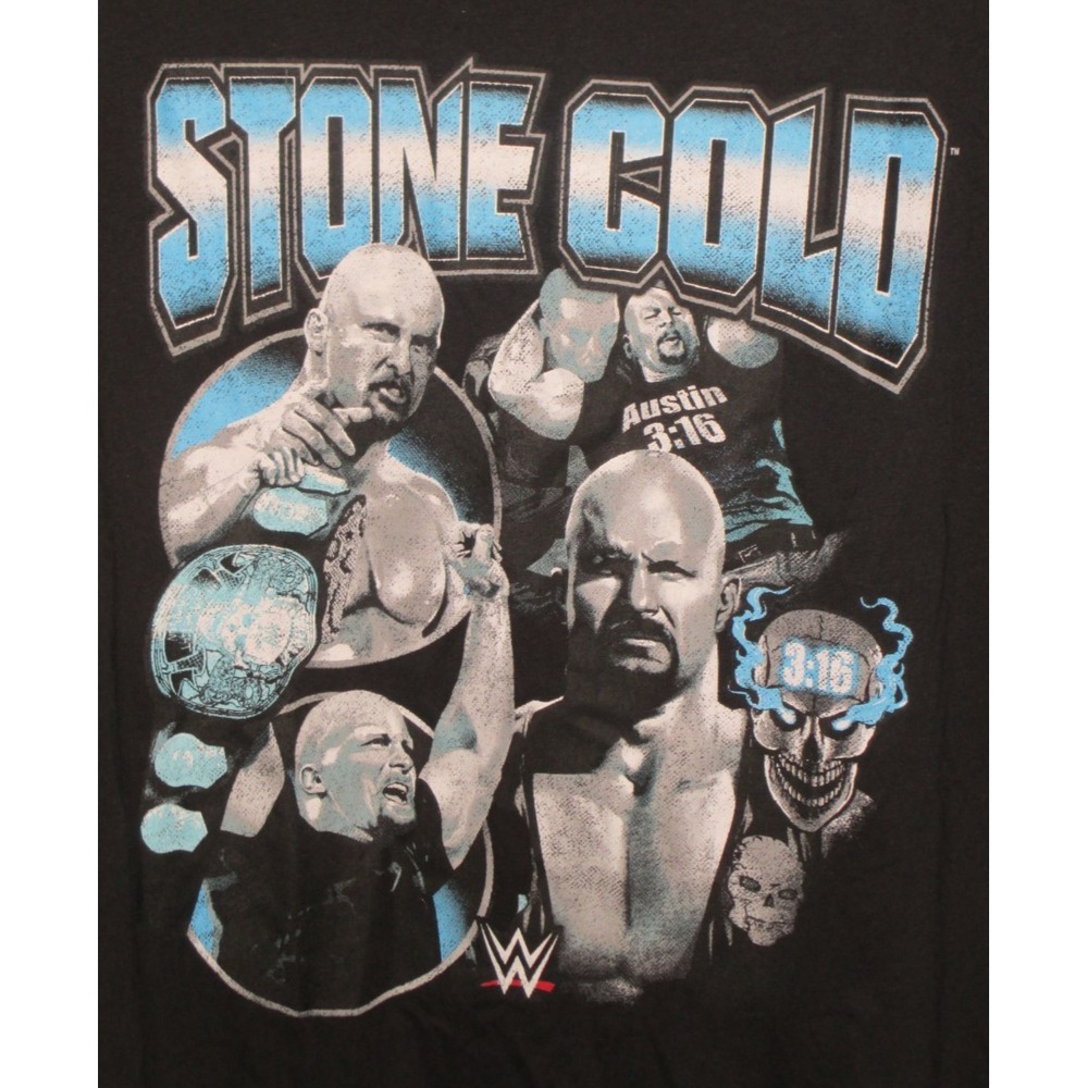 NEW WWE Stone Cold Steve Austin 3:16 Black Tee 2XL NWOT